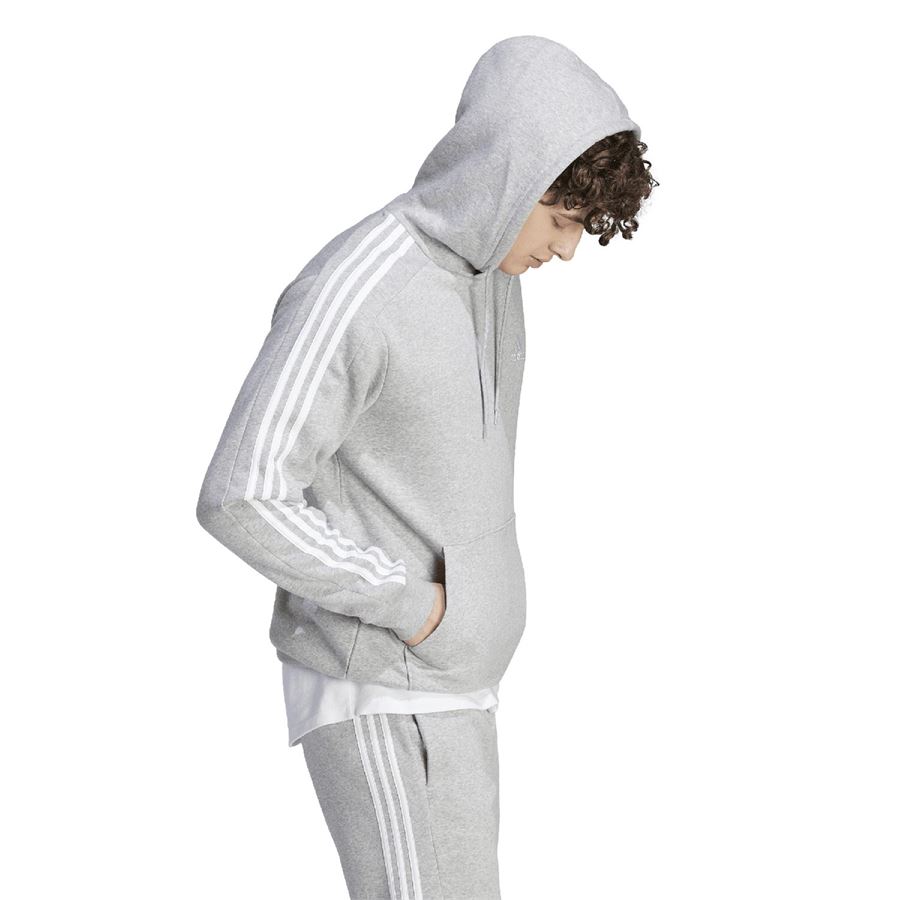 Hoodie Essentials Fleece 3-Stripes felpa da uomo con cappuccio Adidas | IJ6474X